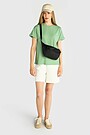 Textured sweatshorts with viscose 1 | WHITE | Audimas