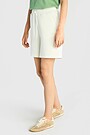 Textured sweatshorts with viscose 2 | WHITE | Audimas