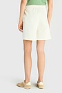 Textured sweatshorts with viscose 3 | WHITE | Audimas