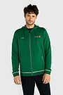 National collection cotton full-zip hoodie 1 | GREEN | Audimas