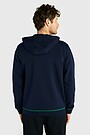National collection cotton full-zip hoodie 2 | BLUE | Audimas
