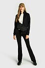 Cotton French terry full-zip sweatshirt 4 | BLACK | Audimas