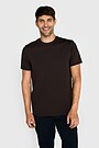 Short sleeve cotton T-shirt 1 | BROWN | Audimas