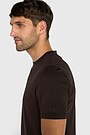 Short sleeve cotton T-shirt 3 | BROWN | Audimas