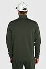 Cotton French terry full-zip sweatshirt 2 | GREEN | Audimas