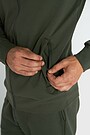 Cotton French terry full-zip sweatshirt 4 | GREEN | Audimas