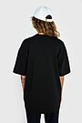 Oversized short sleeve T-shirt 4 | BLACK | Audimas