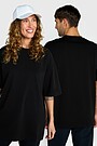 Oversized short sleeve T-shirt 1 | BLACK | Audimas