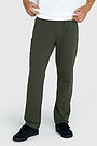 Straight cut cotton French terry sweatpant 2 | GREEN | Audimas