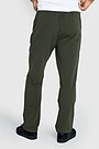 Straight cut cotton French terry sweatpant 3 | GREEN | Audimas
