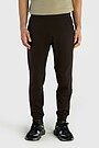 Tapered cotton French terry sweatpants 2 | BROWN | Audimas