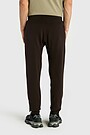 Tapered cotton French terry sweatpants 3 | BROWN | Audimas