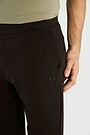 Tapered cotton French terry sweatpants 5 | BROWN | Audimas