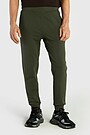 Tapered cotton French terry sweatpants 2 | GREEN | Audimas
