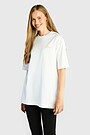 Short sleeves cotton T-shirt Mountain serpentines 3 | WHITE | Audimas