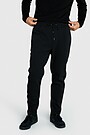 Cotton pique sweatpants 2 | BLACK | Audimas