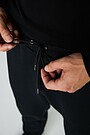 Cotton pique sweatpants 5 | BLACK | Audimas