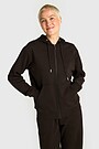 Soft full-zip cotton hoodie 1 | BROWN | Audimas