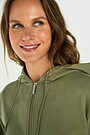 Soft full-zip cotton hoodie 3 | GREEN | Audimas
