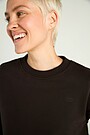 Peach-touch crewneck sweatshirt 3 | BROWN | Audimas