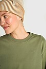Peach-touch crewneck sweatshirt 3 | GREEN | Audimas
