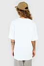 Oversized short sleeve T-shirt 4 | WHITE | Audimas