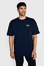 Oversized short sleeve T-shirt 3 | BLUE | Audimas