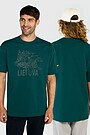 Oversized short sleeve T-shirt 1 | GREEN | Audimas