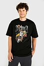 Short sleeves cotton T-shirt Nation of Basketball 2 | BLACK | Audimas