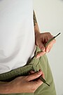 Peach-touch cotton wide sweatpants 5 | GREEN | Audimas