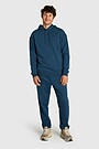 Cotton French terry hoodie 4 | BLUE | Audimas
