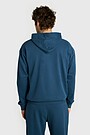 Cotton French terry hoodie 2 | BLUE | Audimas