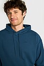 Cotton French terry hoodie 3 | BLUE | Audimas