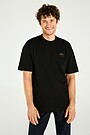 Short sleeves cotton T-shirt Mountain serpentines 3 | BLACK | Audimas
