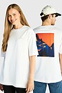 Short sleeves cotton T-shirt Mountain serpentines 1 | WHITE | Audimas