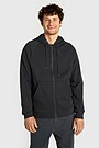 Cotton French terry full-zip hoodie 1 | GREY | Audimas