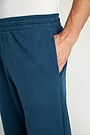 Cotton French terry sweatpants 4 | BLUE | Audimas