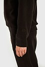 Fleece half-zip sweatshirt 4 | BROWN | Audimas