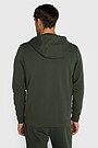 Cotton French terry full-zip hoodie 2 | GREEN | Audimas
