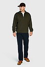 Polo half-zip sweatshirt 4 | GREEN | Audimas
