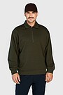 Polo half-zip sweatshirt 1 | GREEN | Audimas