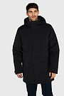 Elongated jacket with synthetic insulation 1 | BLACK | Audimas