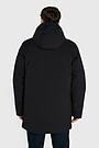 Elongated jacket with synthetic insulation 2 | BLACK | Audimas