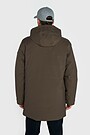 Elongated jacket with synthetic insulation 2 | BROWN | Audimas