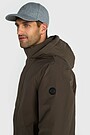 Elongated jacket with synthetic insulation 3 | BROWN | Audimas