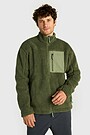 Oversized full-zip sherpa fleece jacket 1 | GREEN | Audimas