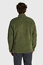 Oversized full-zip sherpa fleece jacket 2 | GREEN | Audimas