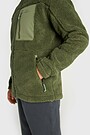 Oversized full-zip sherpa fleece jacket 3 | GREEN | Audimas