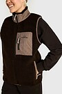 Sherpa fleece vest 3 | BROWN | Audimas