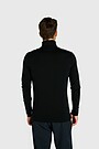 Light merino wool roll neck top 2 | BLACK | Audimas